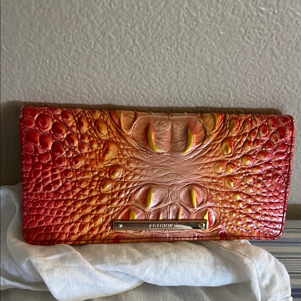 Brahmin Ady orange red gold